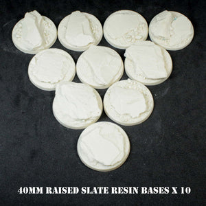 40mm Resin Slate Bases Basing Kit (Raised)