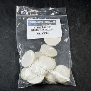 Warpaint Figures - 32mm Slate bases for wargaming gaming skirmish rules Warhammer 40K bases Infamy! Infamy and more - raised