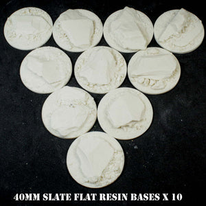 40mm Flat Slate Resin Bases