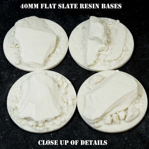 40mm Flat Slate Resin Bases